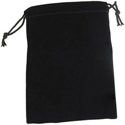 Dicebag Suede Black 4x6inch CHX02378