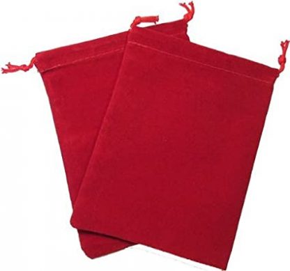 Dicebag Suede Red 4x6inch CHX02374