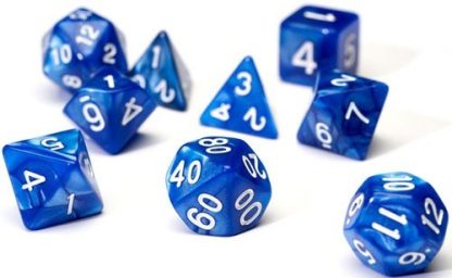 Dice Polyhedral Pearl Blue SDZ000103