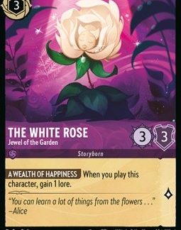 Lorcana Azurite Sea The White Rose - Jewel of the Garden Foil