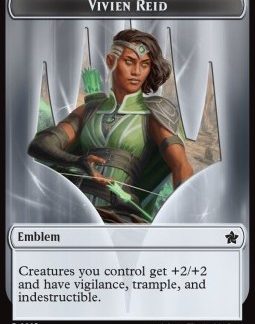 MTG Foundations Vivien Reid Emblem // Elf Warrior Token (G 1/1)