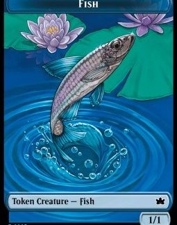 MTG Bloomburrow Fish Token (Blue 1/1)