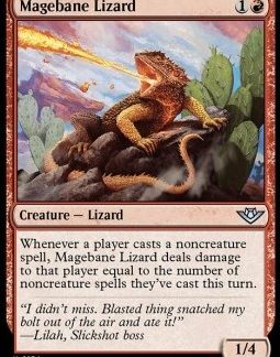 MTG Outlaws of Thunder Junction Magebane Lizard Foil