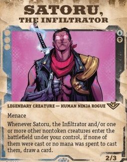 MTG Outlaws of Thunder Junction Satoru, the Infiltrator Showcase