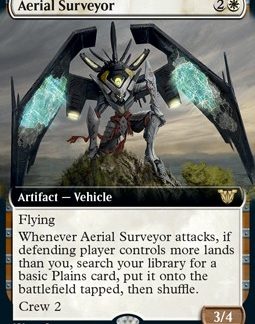 MTG Kamigawa Neon Dynasty Commander Aerial Surveyor (V.2) Extended Art
