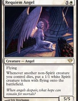 MTG Dark Ascension Requiem Angel