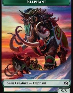 MTG Tarkir Dragonstorm Elephant Token (G 5/5) // Treasure Token
