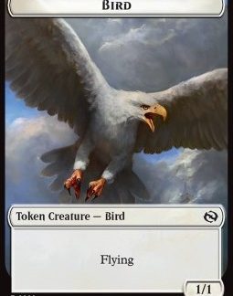 MTG Tarkir Dragonstorm Bird Token (W 1/1) // Monk Token (W 1/1 Prowess)