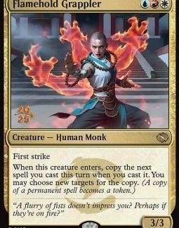 MTG Tarkir Dragonstorm Flamehold Grappler (V.1) Prerelease Promo