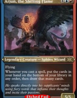 MTG Double Masters 2022 Arjun, the Shifting Flame Etched Foil