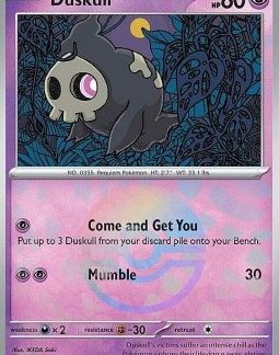 Poke TCG Prismatic Evolutions Duskull (xPRE 035) Poke Ball Reverse Holo