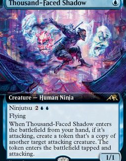MTG Kamigawa Neon Dynasty Thousand-Faced Shadow (V.2) Extended Art