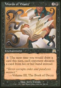 MTG Onslaught Words of Waste