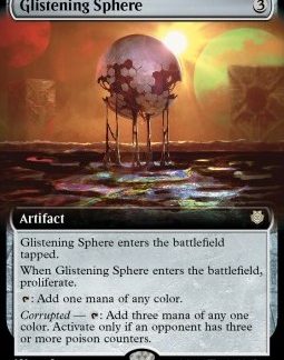 MTG Phyrexia All Will Be One Commander Glistening Sphere Extended Art