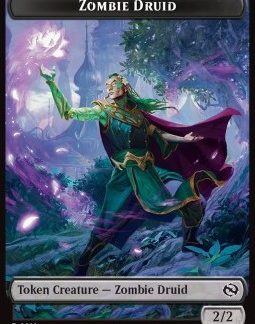 MTG Tarkir Dragonstorm Zombie Druid Token (B 2/2) // Treasure Token