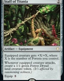 MTG Brothers War Commander Staff of Titania (V.1)